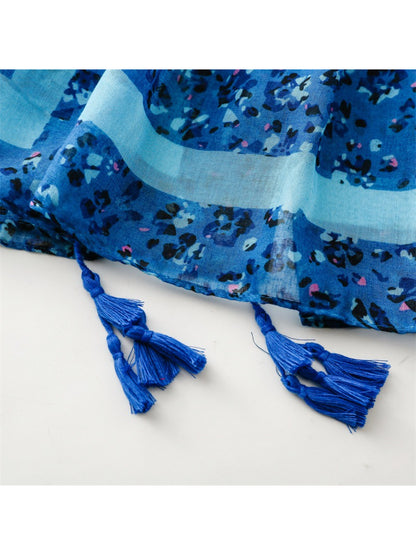 Scarvii - Small Floral Print Lightweight Scarf