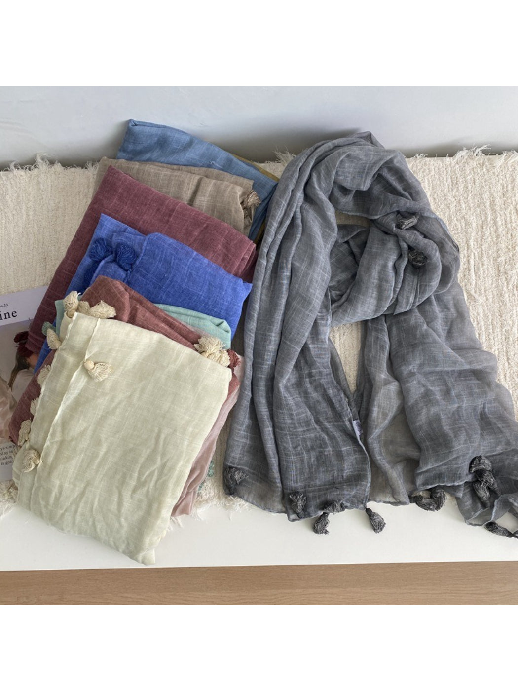 Scarvii Lightweight Solid Colour Scarf