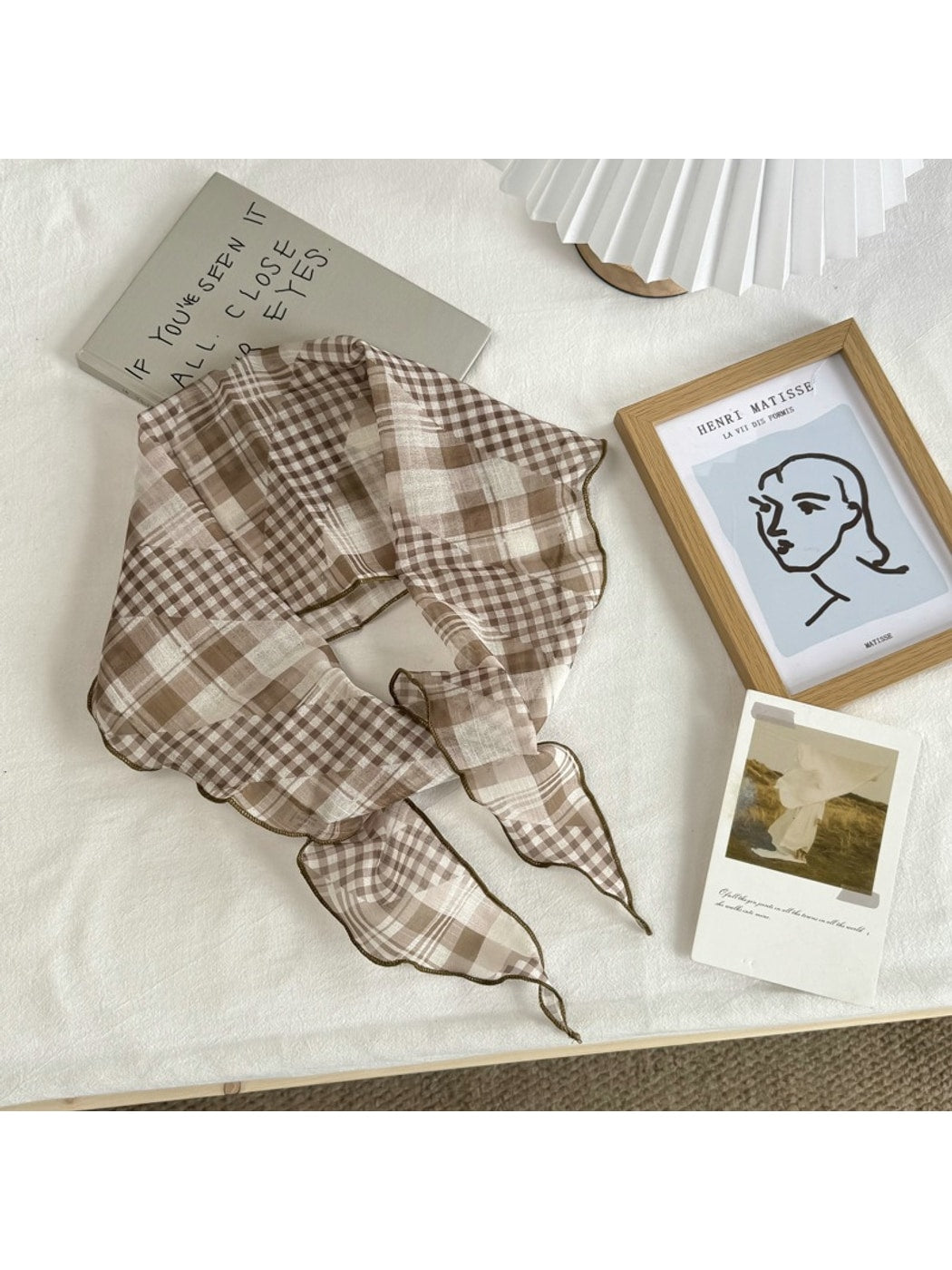 Scarvii - Simple Check Print Fashion Scarf