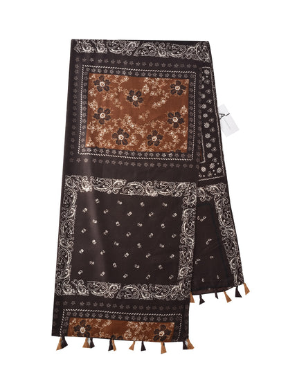 Scarvii - Paisley Pattern Fringed Scarf