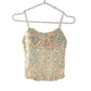 Vesty - Glitter Strappy Party Top With Built-In Padding