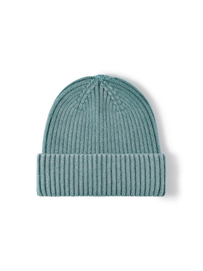 Haila - Heathered Ribbed Cuffed Knit Beanie