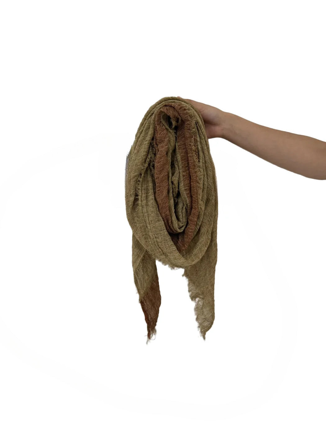 Scarvii - Crinkled Woven-Look Scarf