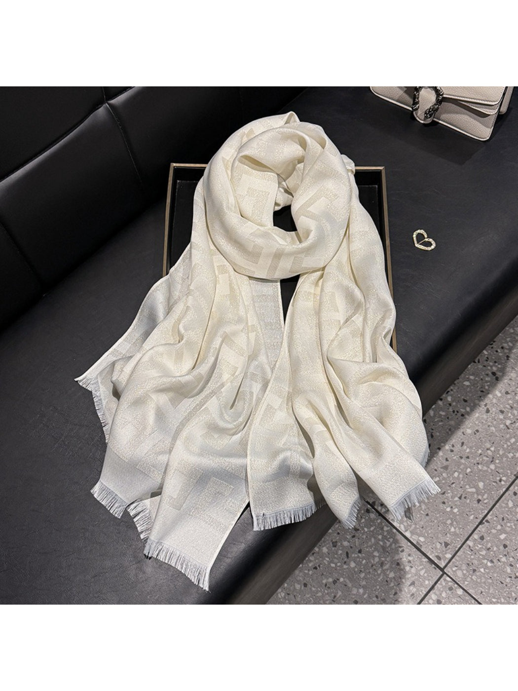 Scarvii - Subtle Geometric Soft Wrap Scarf