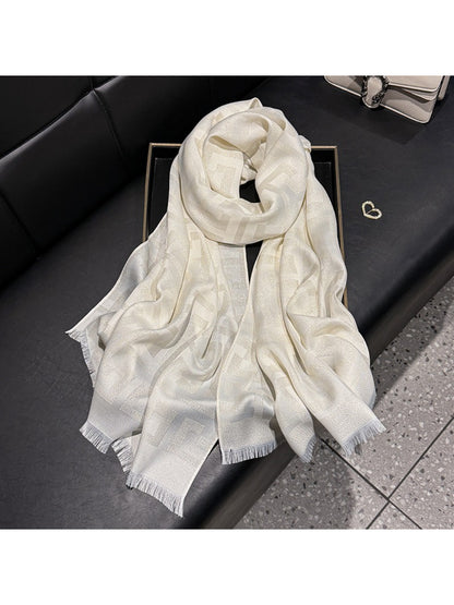 Scarvii - Subtle Geometric Soft Wrap Scarf