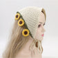 Scarvii Sunflower Crochet Triangle Scarf