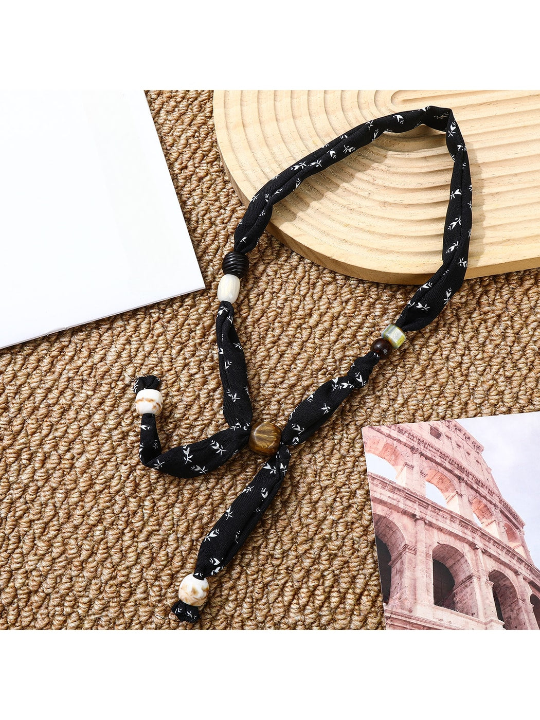 Scarvii - Retro Printed Long Necklace