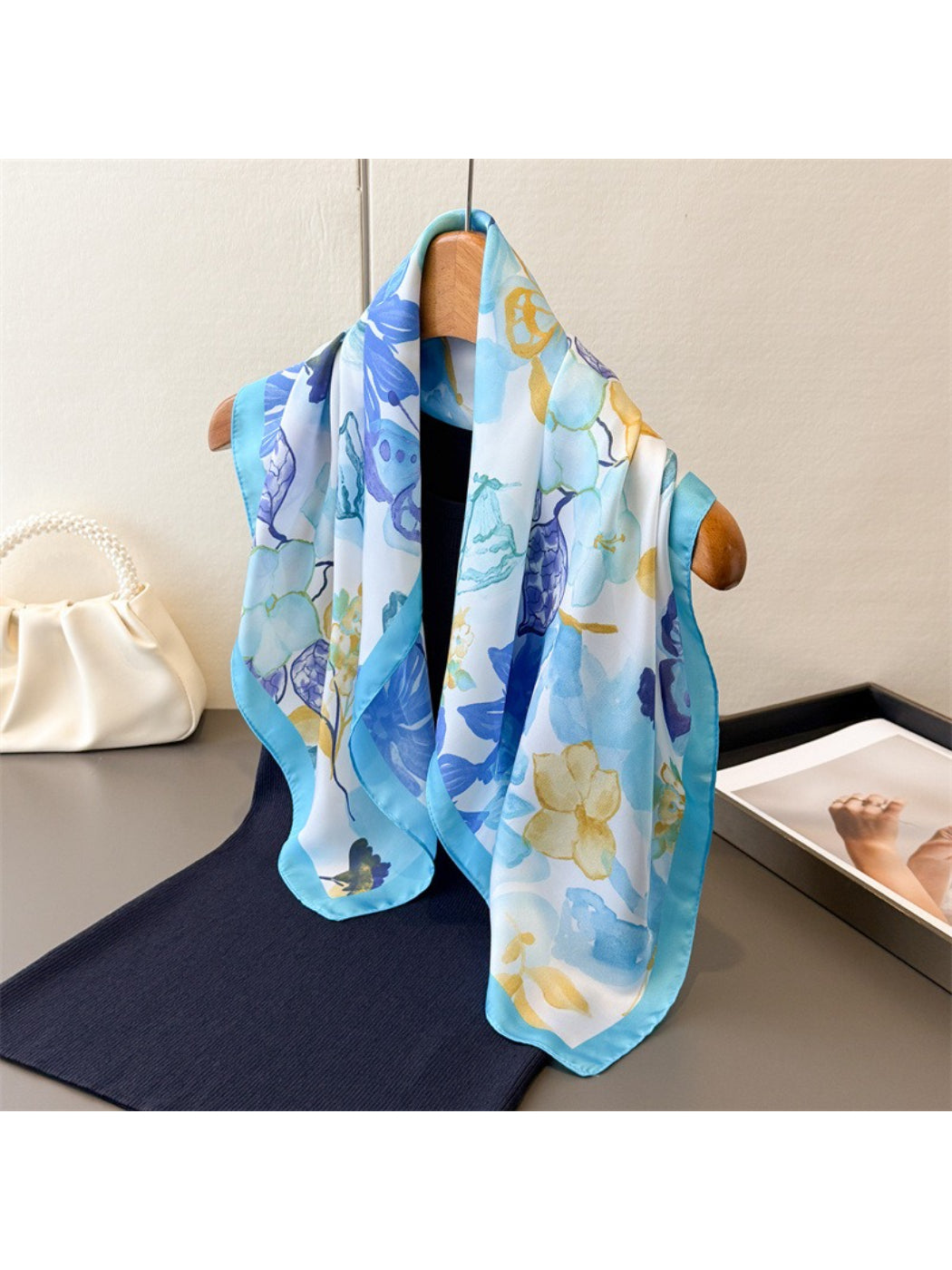 Scarvii - Sunset Bloom Floral Square Scarf