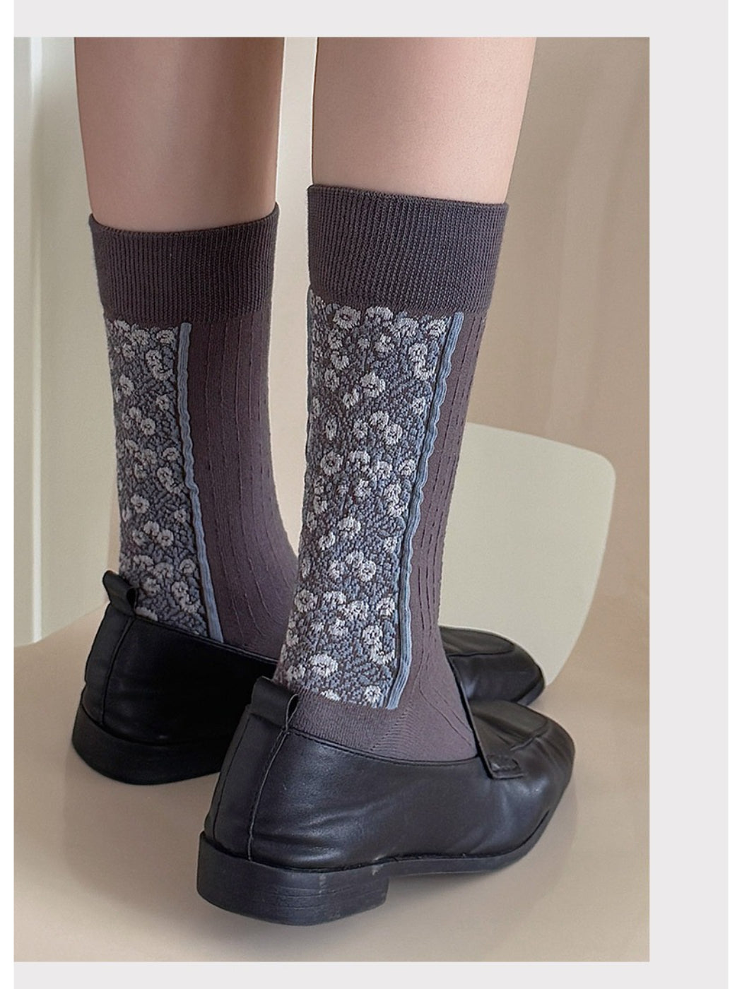 Rufia - Floral Lace-Edge Everyday Crew Socks