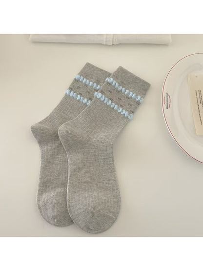 Rufia - Polka Dot Scallop Edge Crew Socks product image 5
