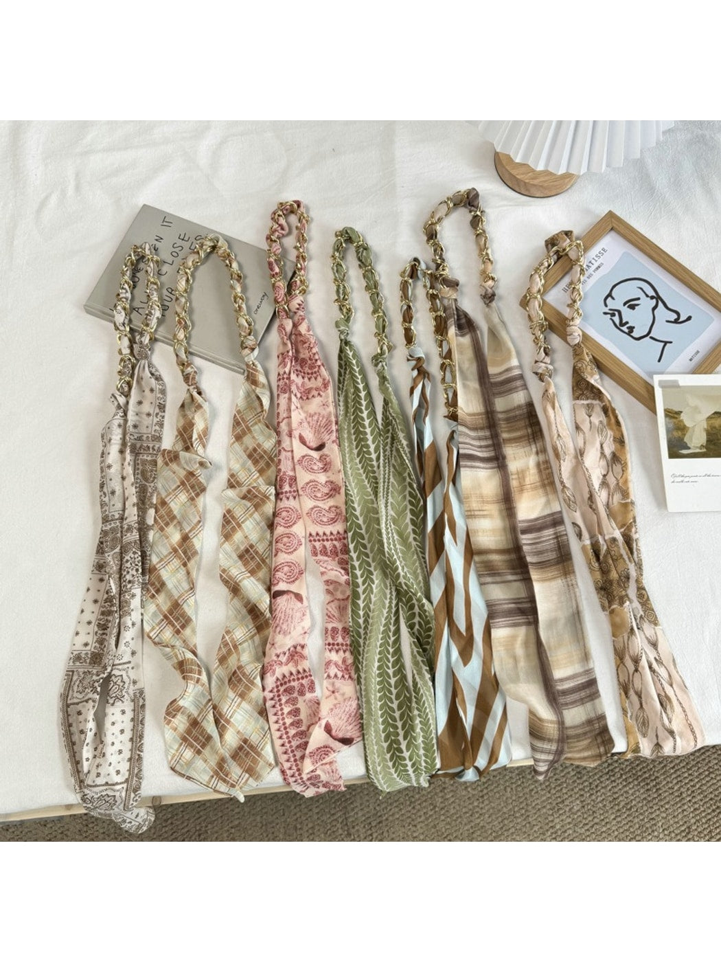 Scarvii - Chic Patterned Fashion Narrow Scarf