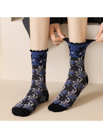 Rufia - Retro Fanshion Women's Crew Socks