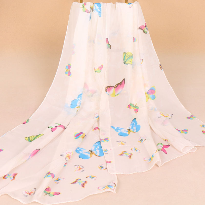 Scarvii - Spring Summer Butterfly Print Scarf