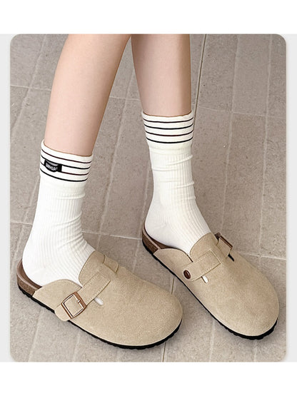 Rufia - Striped Cuff Crew Socks