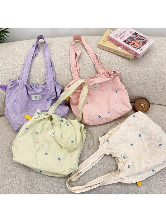 Cosbai - Butterfly Drawstring Shoulder Bag