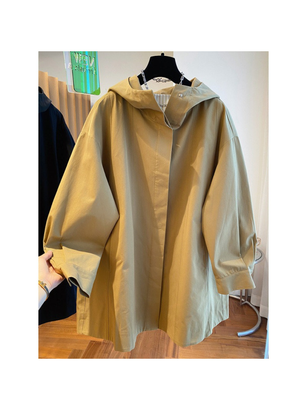 Crosa - Hooded Classic Swing Coat