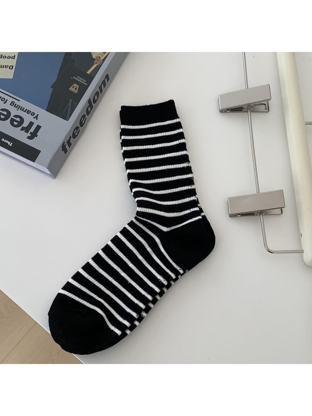 Rufia - Playful Striped Crew Socks