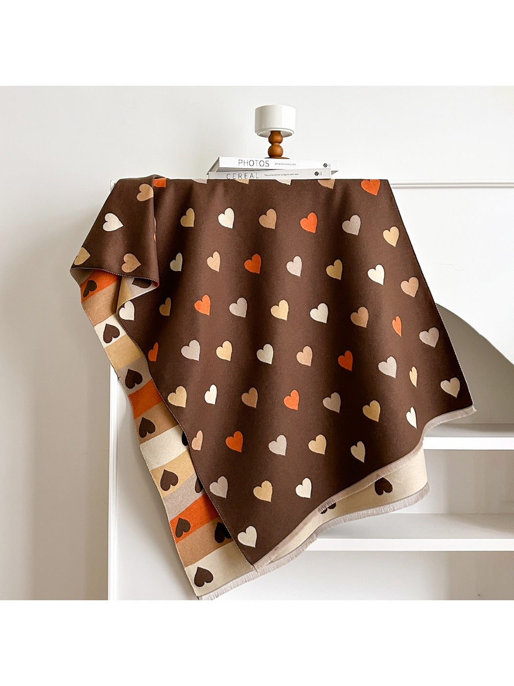 Scarvii – Valentine’s Heart Pattern Winter Scarf & Shawl
