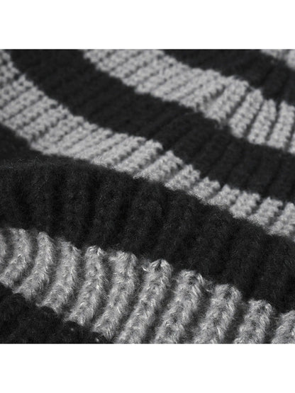 Haila - Wide-Stripe Cuffed Knit Beanie