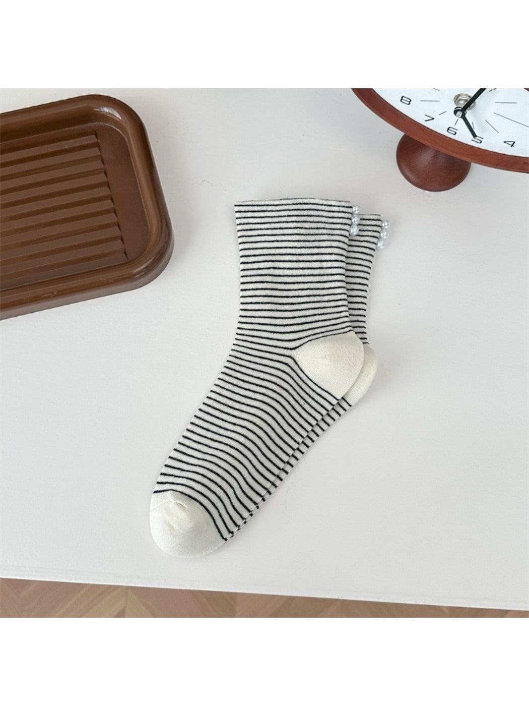 Rufia - Soft Knit Stripe Crew Socks