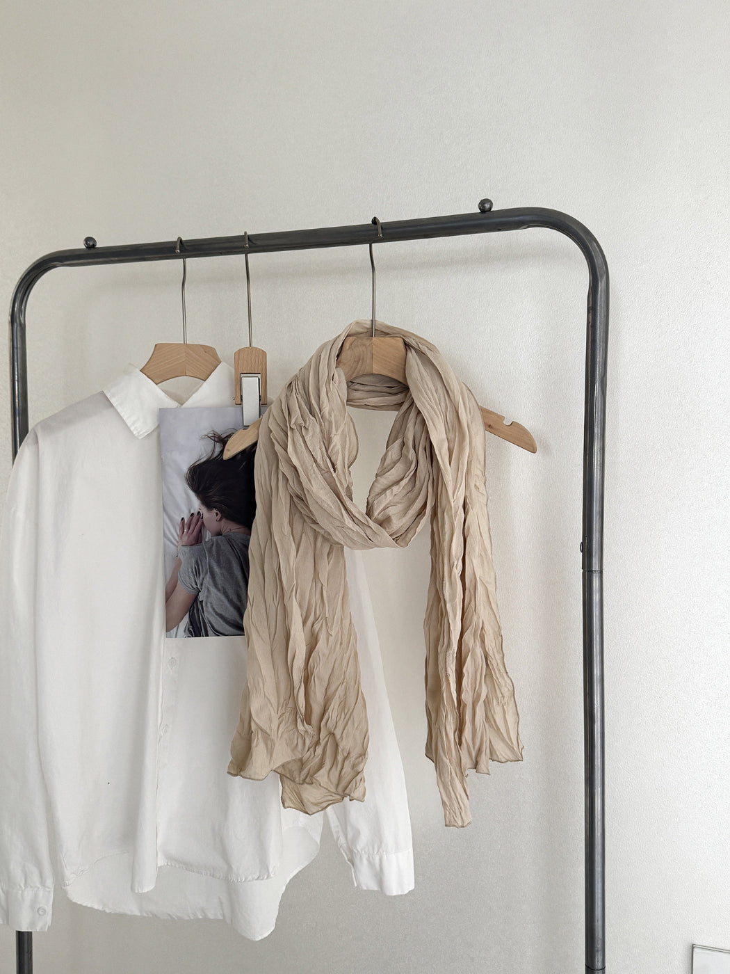 Scarvii - Crinkle Texture Long Scarf