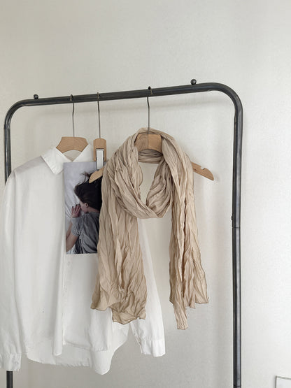 Scarvii - Crinkle Texture Long Scarf
