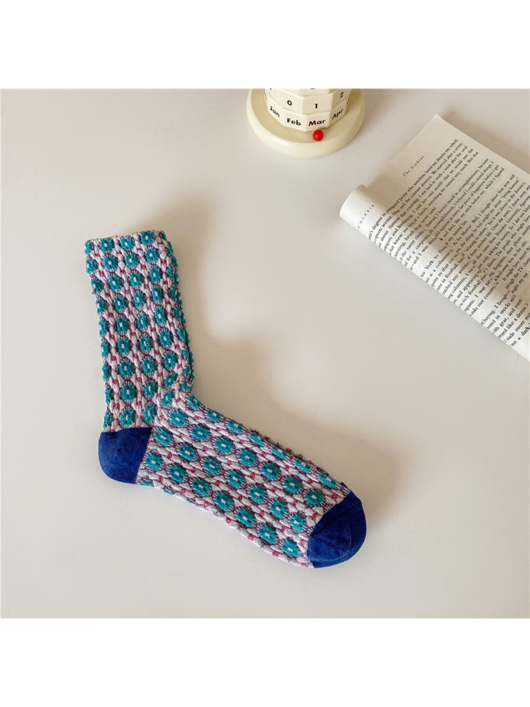 Rufia - Cluster Bloom Pattern Crew Socks