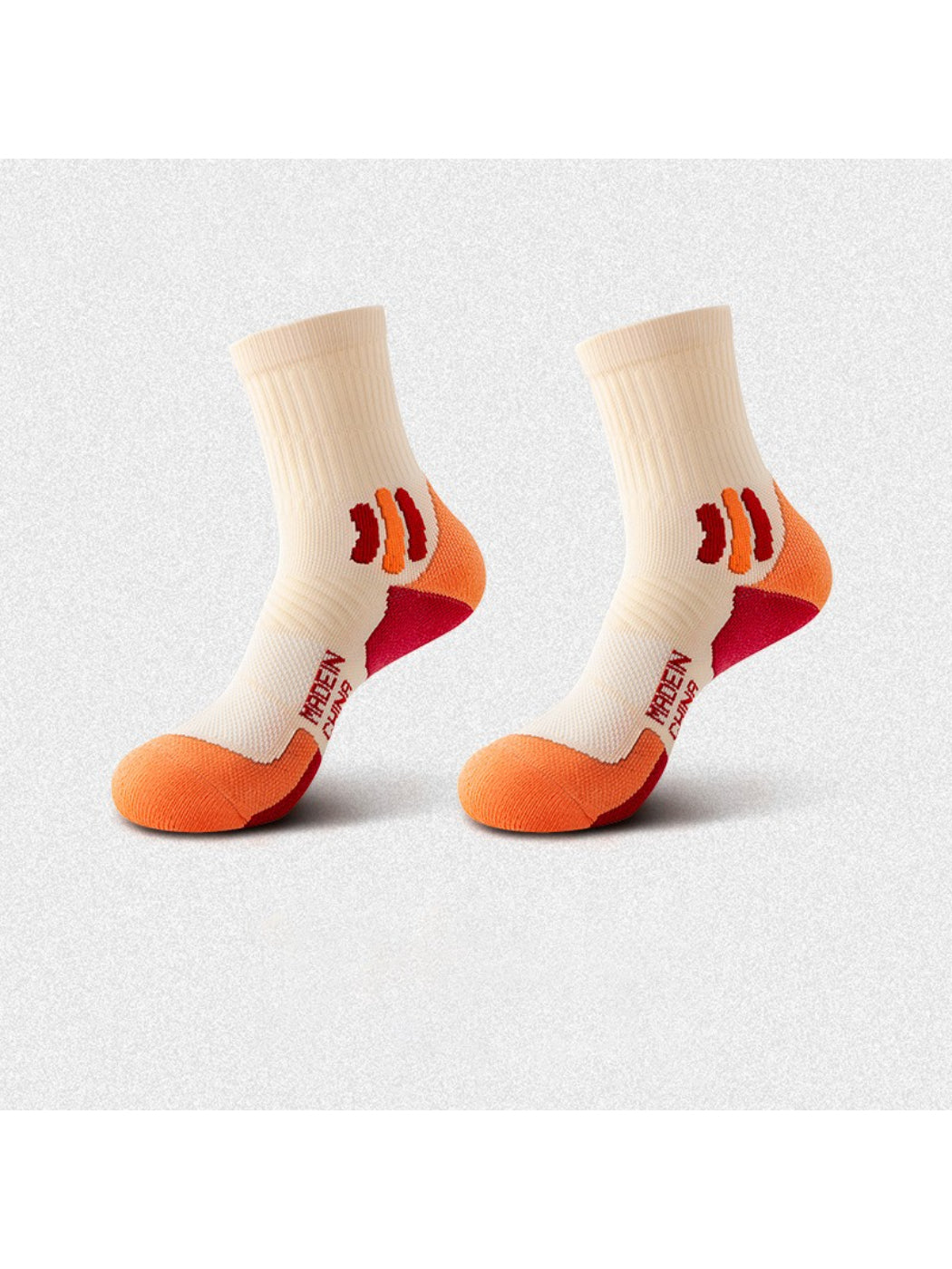 Rufia - Color Block Sport Cushion Crew Socks