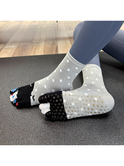 Rufia - Starry Whale Anti-Slip Five-Toe Socks