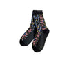 Rufia - Floral Lace Mid-calf Socks - Delicate & Vintage