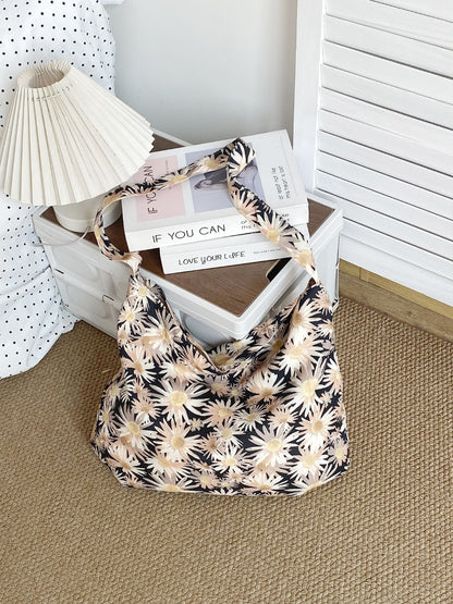 Cosbai soft floral shoulder bag displayed with matching accessories