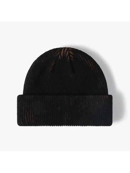 Haila - Contrast-Thread Ribbed Cuffed Knit Beanie