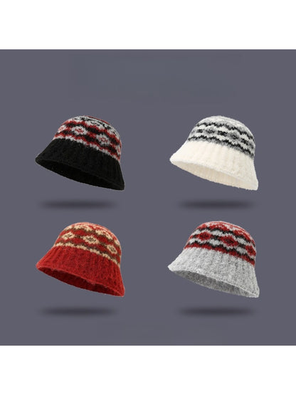 Haila - Winter Knitted Bucket Hat for Women