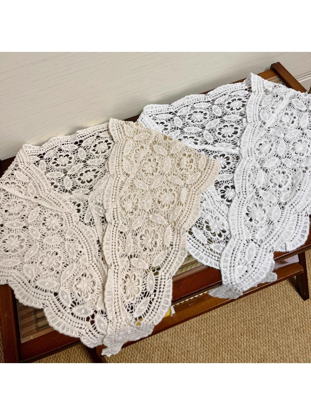 Scarvii - Solid Color Knit Style Triangle Scarf