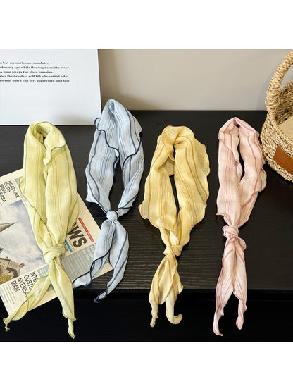 Scarvii - Striped Wavy Eedge Triangle Bandana