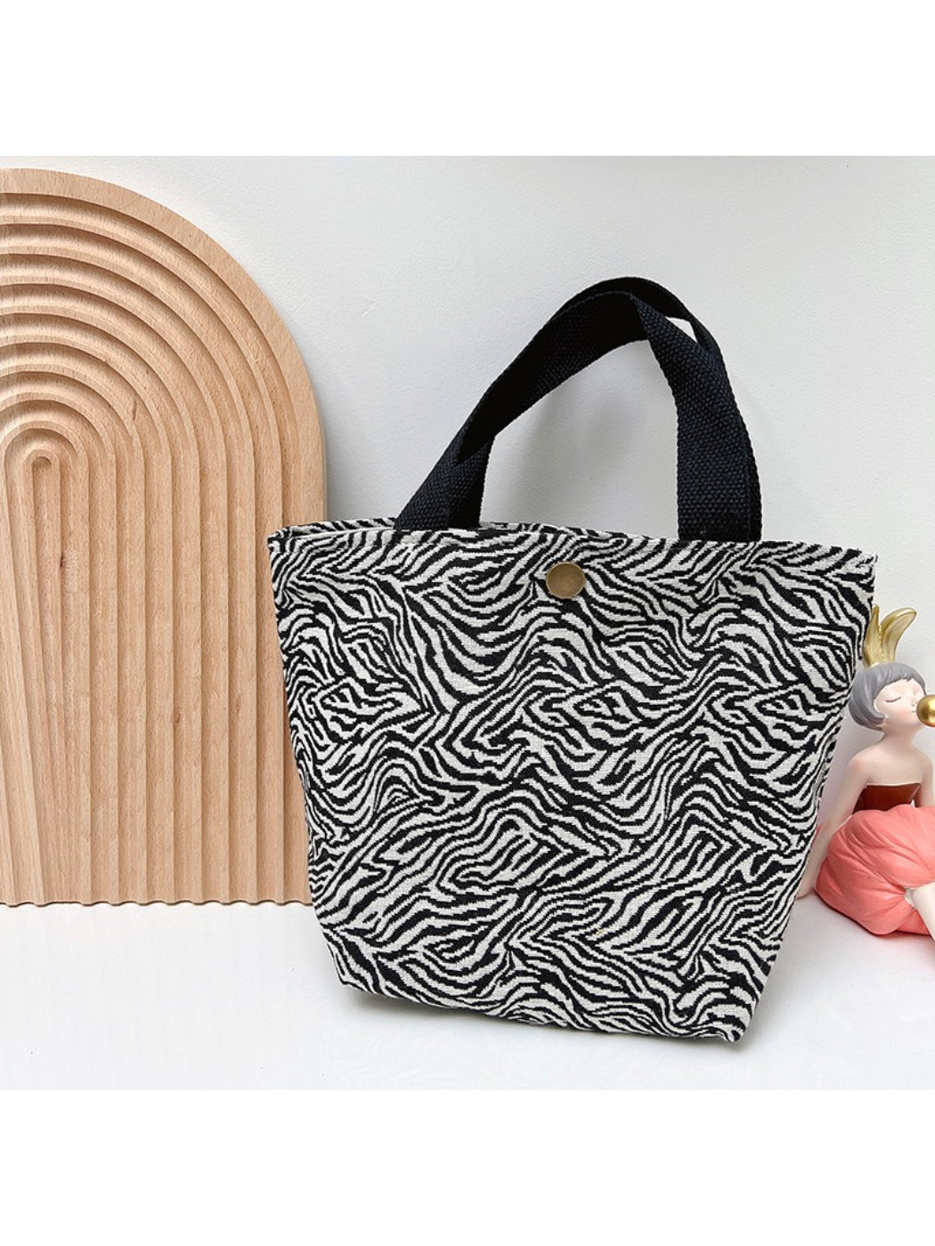 Cosbai - Animal Print Mini Tote Bag detail view 3
