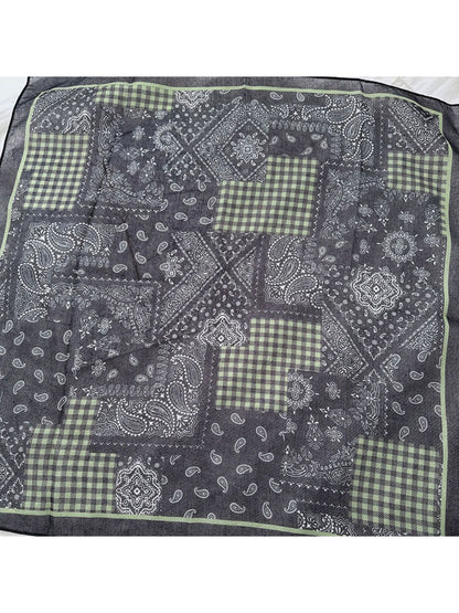 Scarvii - Vintage Paisley Square Neck Scarf