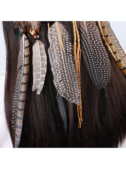 Hairish - Bohemian Feather Hair Garland