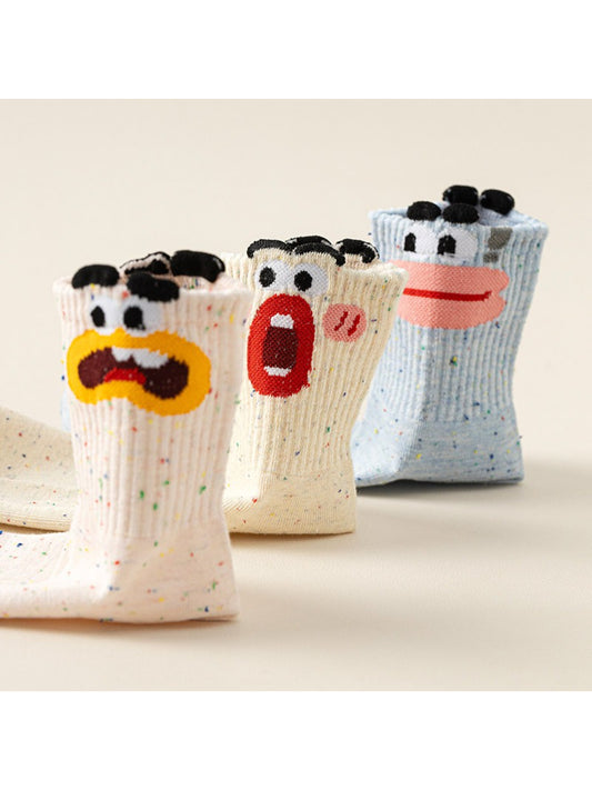 Rufia - Funny Face Confetti Crew Socks