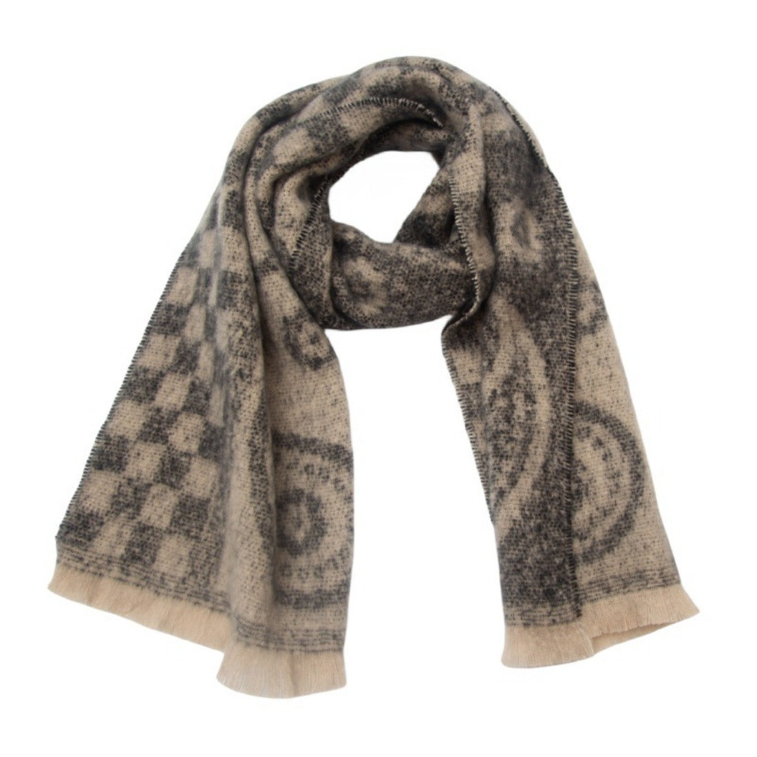 Scarvii - Colorful Paisley Print Winter Scarf