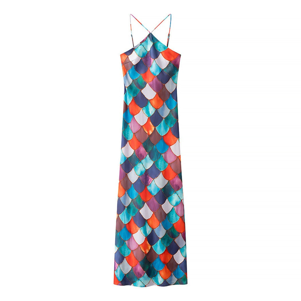 Troposa - Mermaid Scale Colorful Dress - Dreamy & Stylish