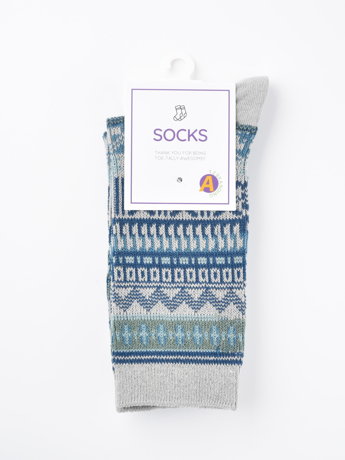Rufia - Vintage Geometric Pattern Women's Mid-Calf Socks