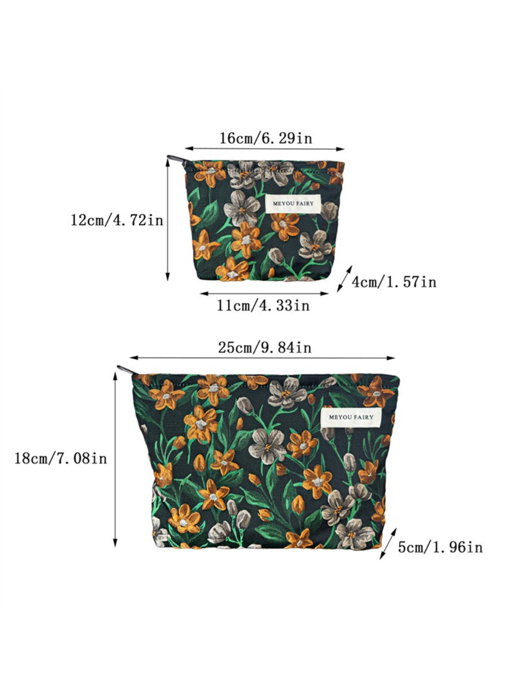 Cosbai Vintage Flower Toiletry Bag product image