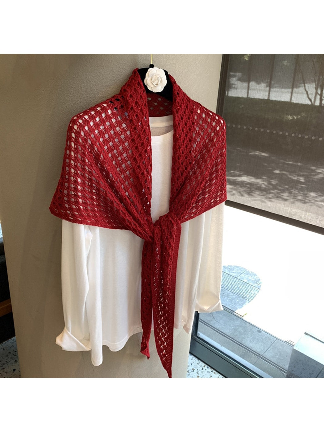 Scarvii - Elegant Sheer-Look Drape Shawl Scarf