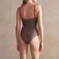 Secy - Polka Dot One-Piece Swimsuit Set
