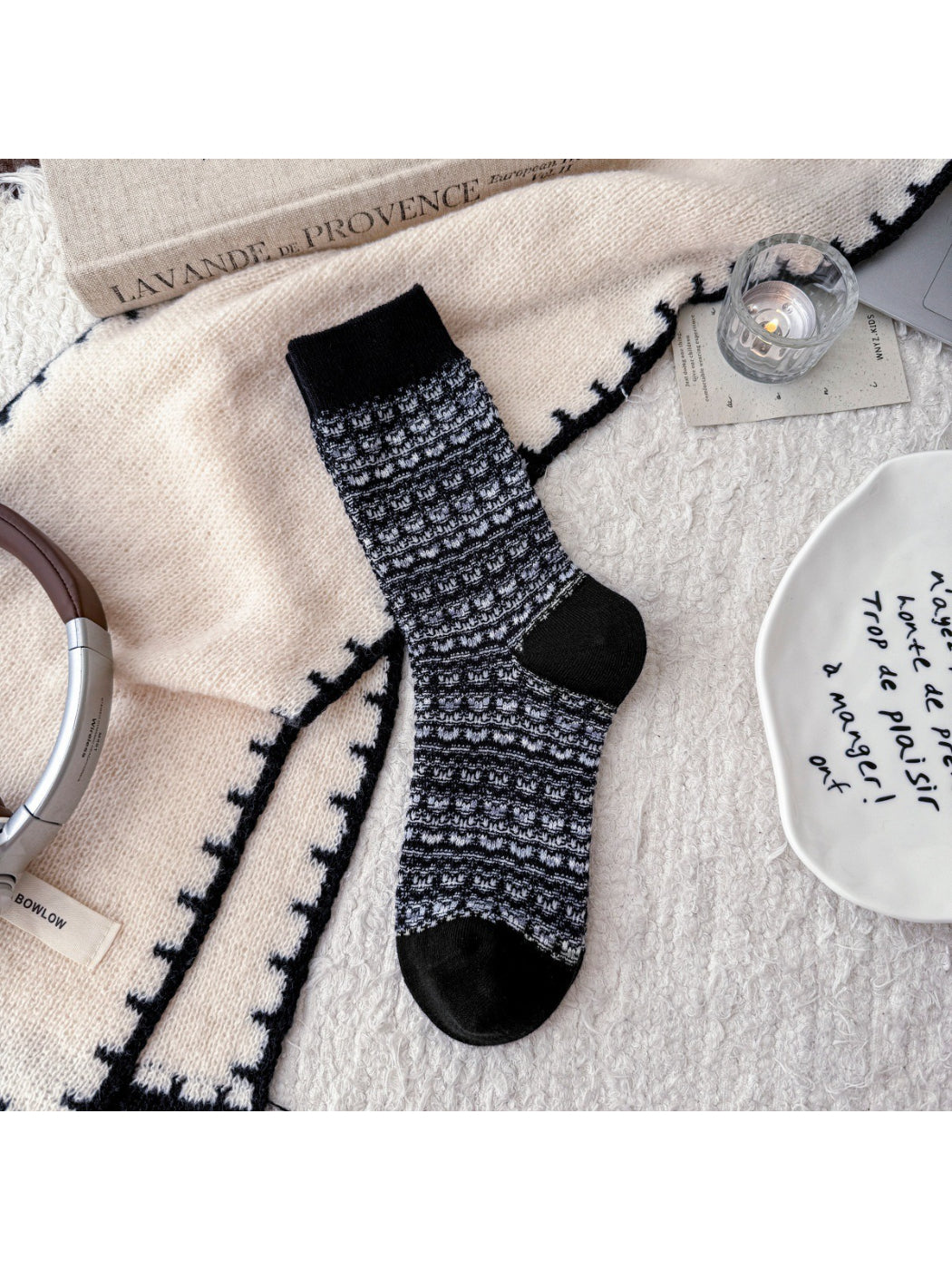 Rufia - Soft Tweed Knit Crew Socks product image 5
