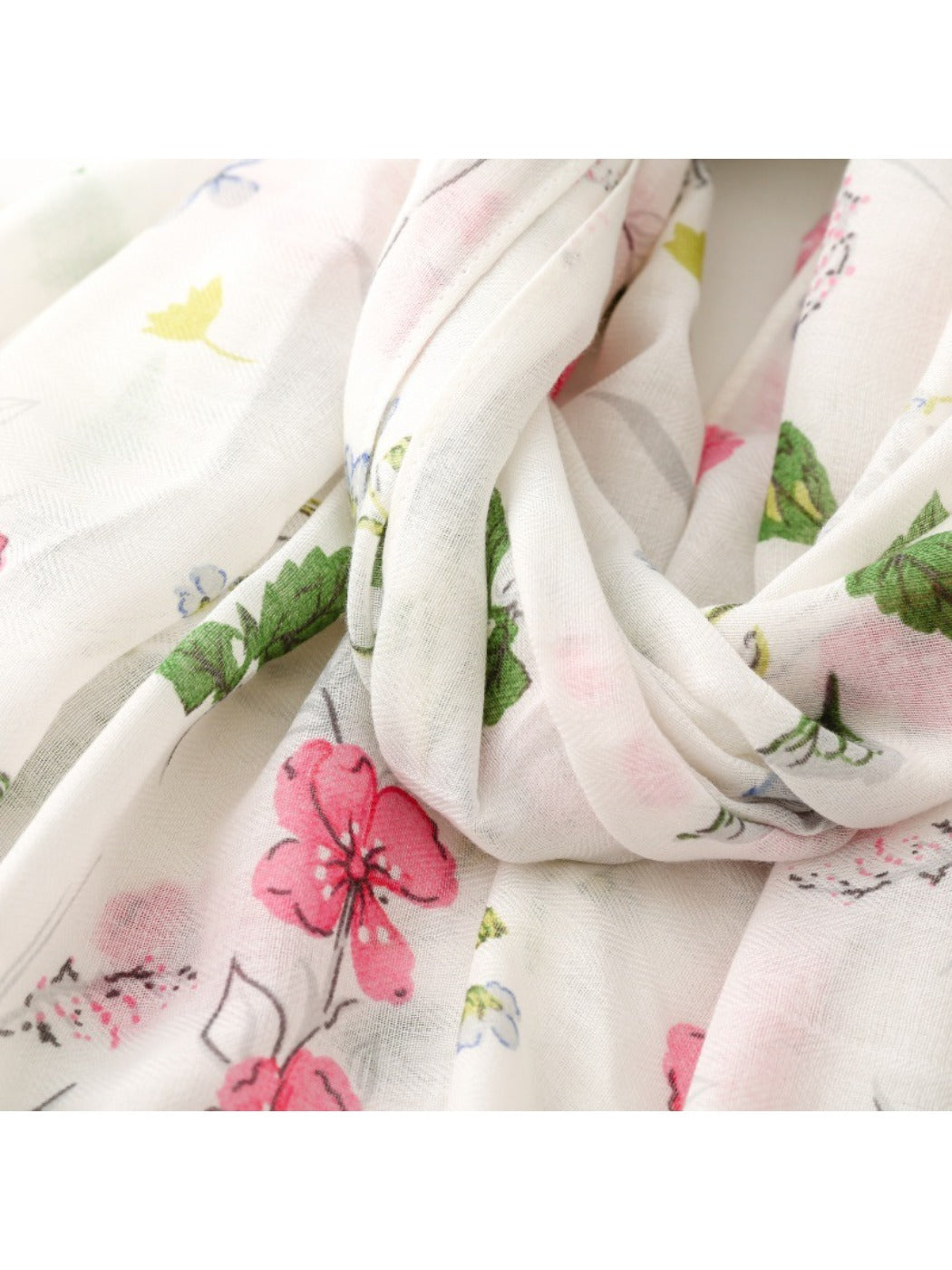Scarvii - Floral Tassel Travel Scarf