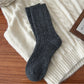 Rufia - Fluffy Soft Rib Knit Crew Socks