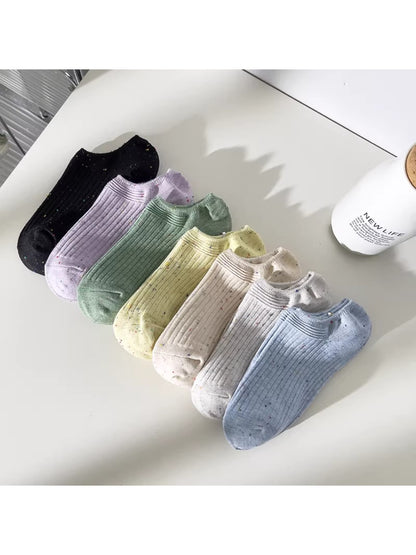 Rufia - Soft Ribbed Speckled Ankle Socks product image 9