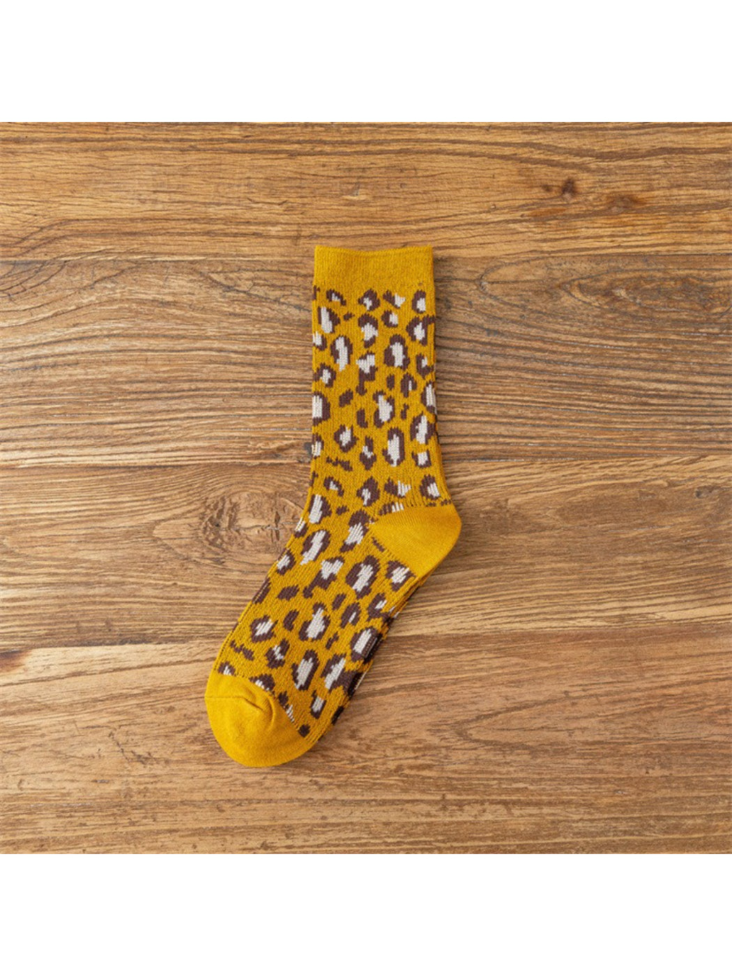 Rufia – Leopard Print Crew Socks